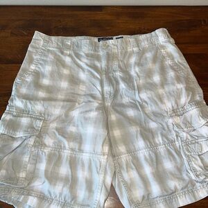American Rag Light Gray Plaid Shorts